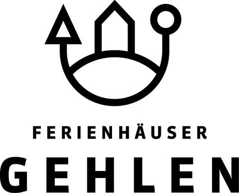 A simple, modern logo for Gehlen holiday homes. It features stylized symbols for houses and nature.
